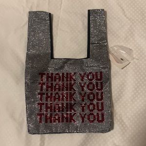 BEADED THANK YOU BAG